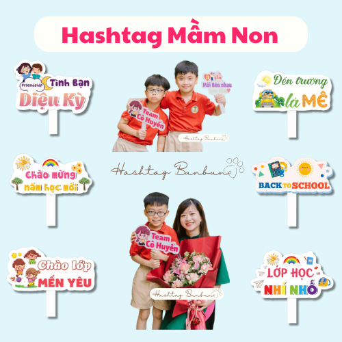 Hashtag khai giảng, mầm non
