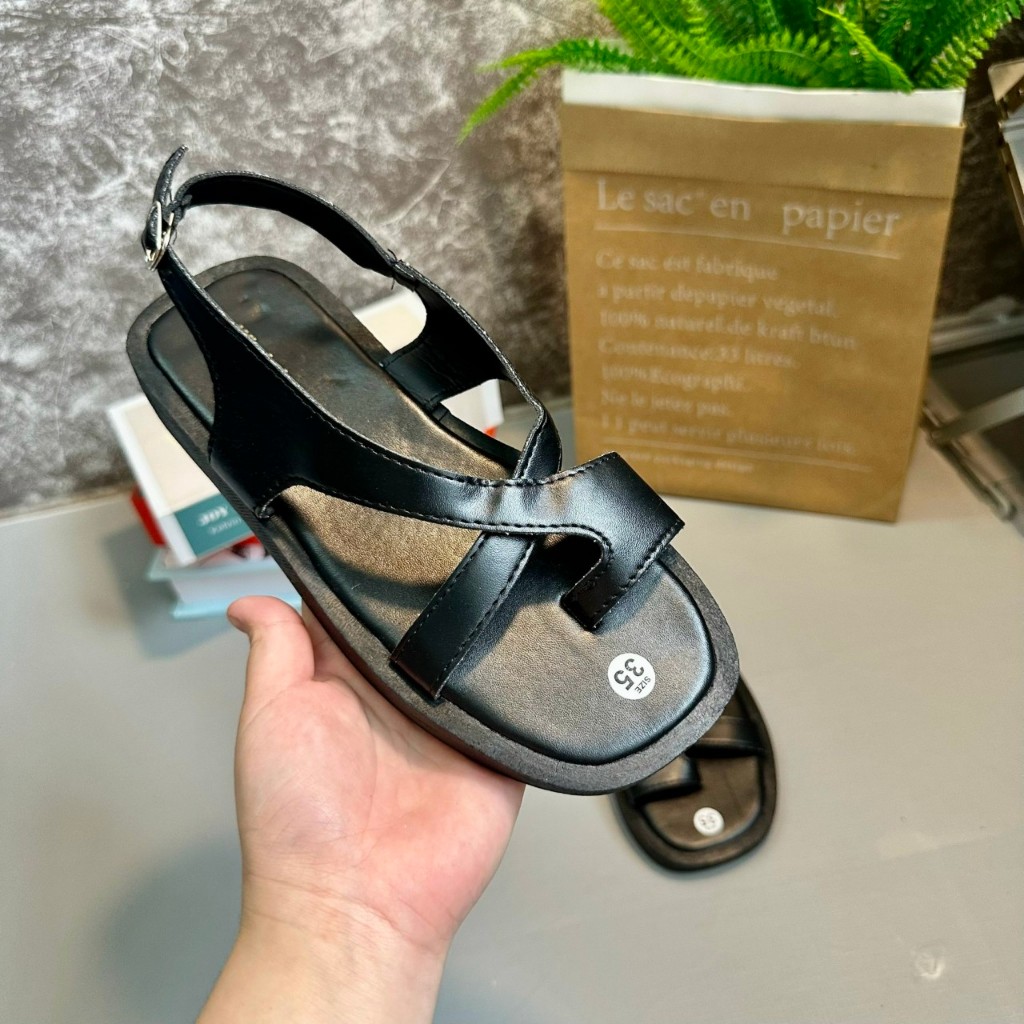 Dép sandal nư xuồng quai kẹp ngón  khóa gài