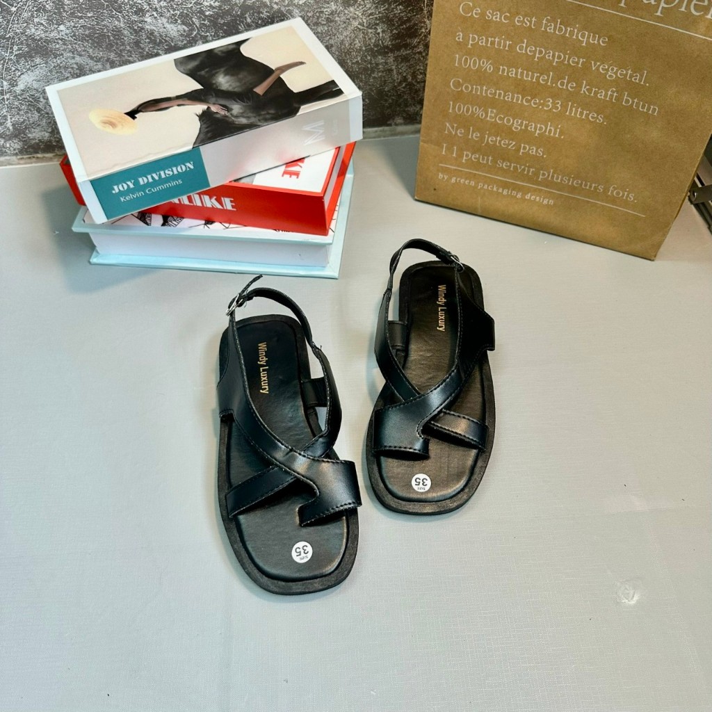 Dép sandal nư xuồng quai kẹp ngón  khóa gài