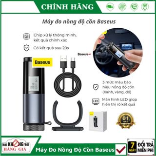 Máy đo nồng độ cồn Baseus Digital Alcohol Tester, cho kết quả sau 20s, đo nồng độ cồn rượu bia trong hơi thở chuẩn xác