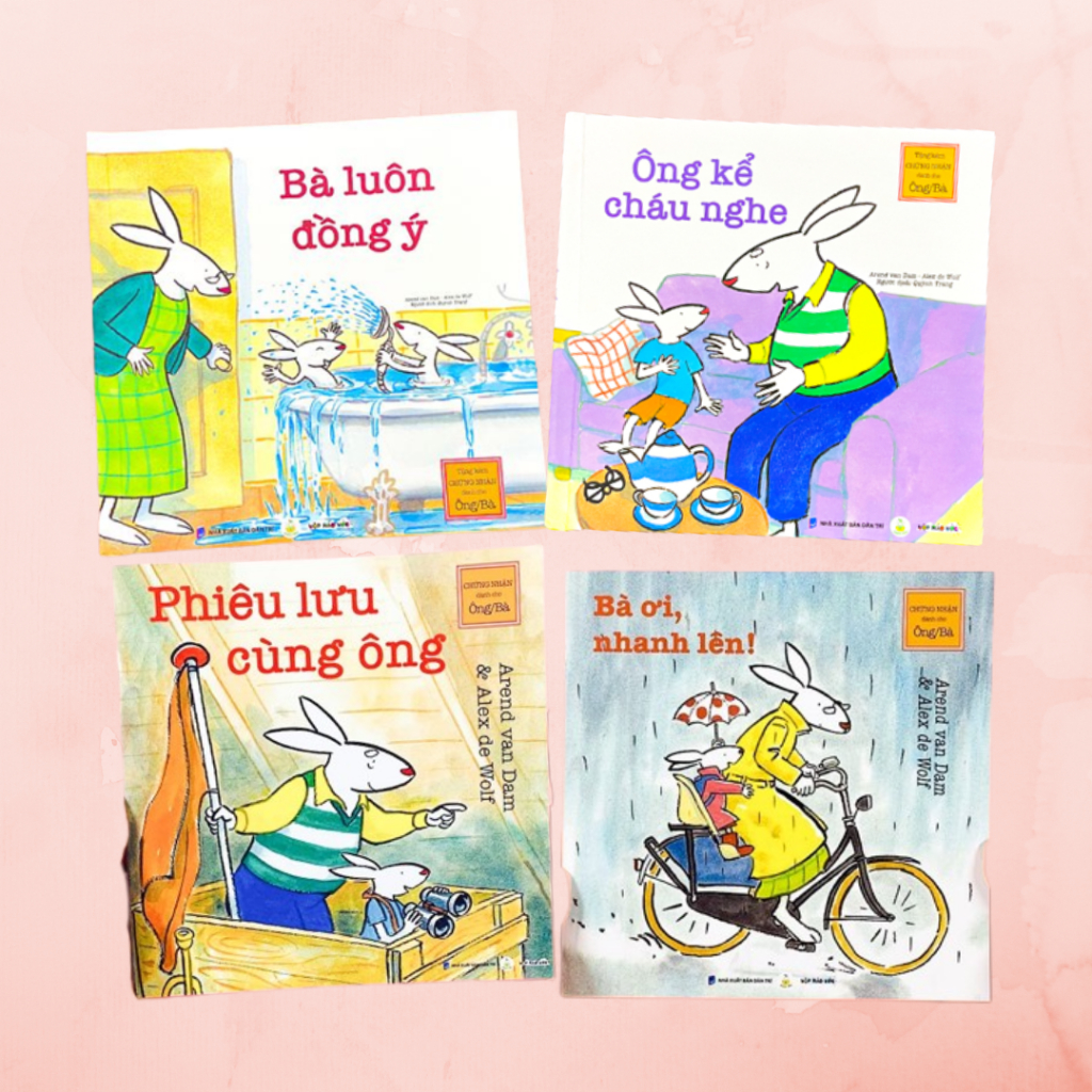 Sách cho bé - Bộ sách bìa cứng BÉ YÊU ÔNG BÀ 3-6 tuổi giúp nuôi dưỡng và gắn kết tình cảm của bạn nhỏ với ông bà