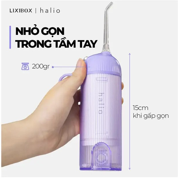 Máy tăm nước Halio UltraClean Oral Irrigator 3 chế độ Periwinkle