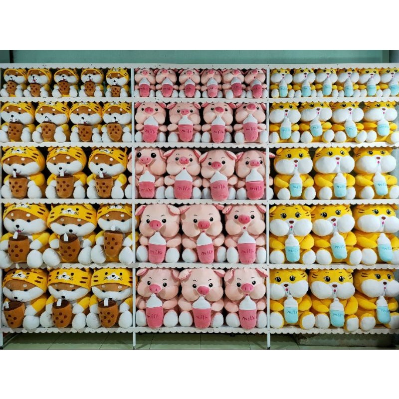 Gấu bông, thú nhồi bông Hổ ôm Bình Sữa cao cấp size 30cm.