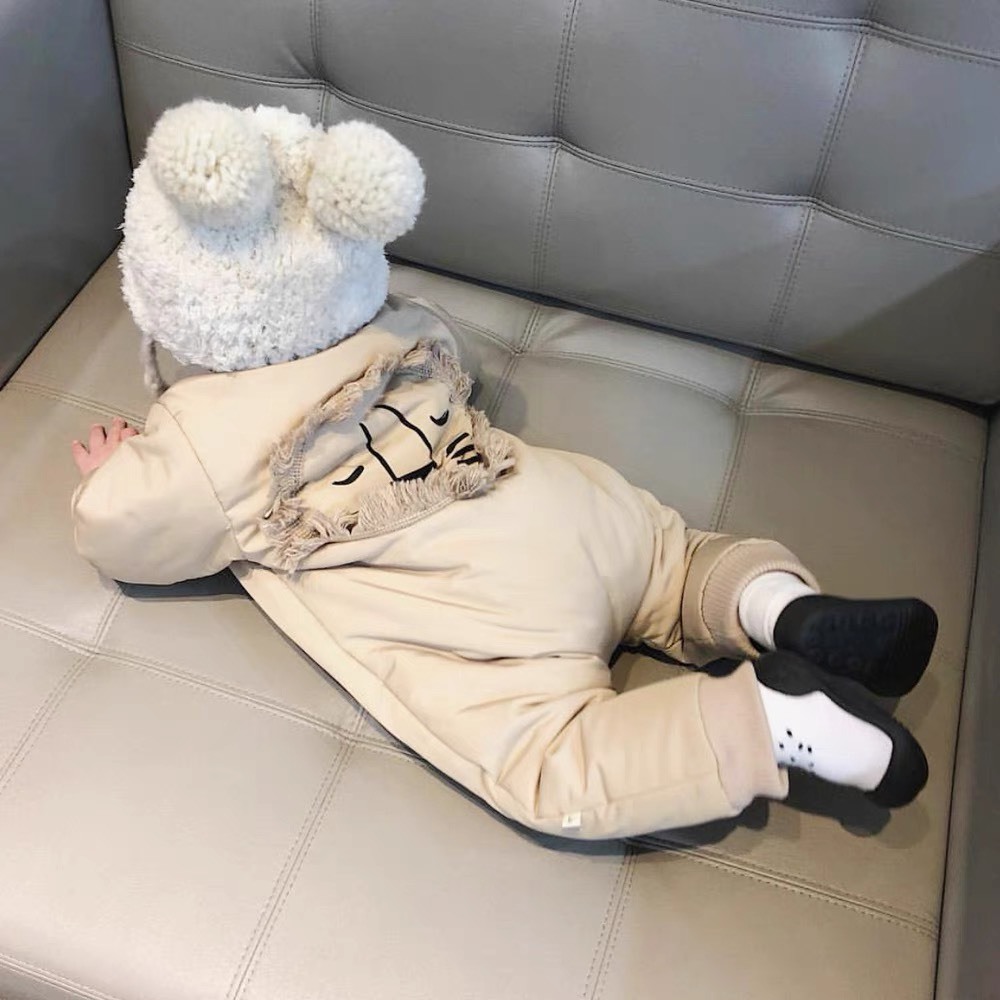 KHOÁC BODY KÉO KHÓA DÀY DẶN CHO BÉ TRAI HOẠ TIẾT SƯ TỬ