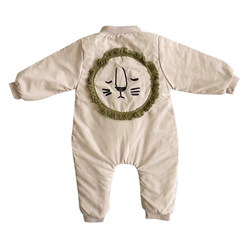 KHOÁC BODY KÉO KHÓA DÀY DẶN CHO BÉ TRAI HOẠ TIẾT SƯ TỬ