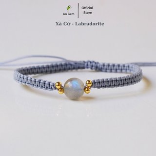 Vòng tay đá tết dây handmade phong cách tối giản An Gem beauty from unique
