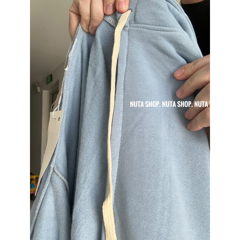 KHOÁC HOODIE BABY BLUE FREESIZE