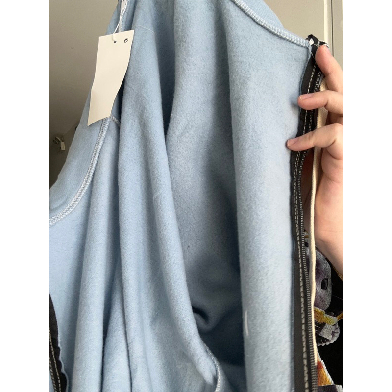 KHOÁC HOODIE BABY BLUE FREESIZE