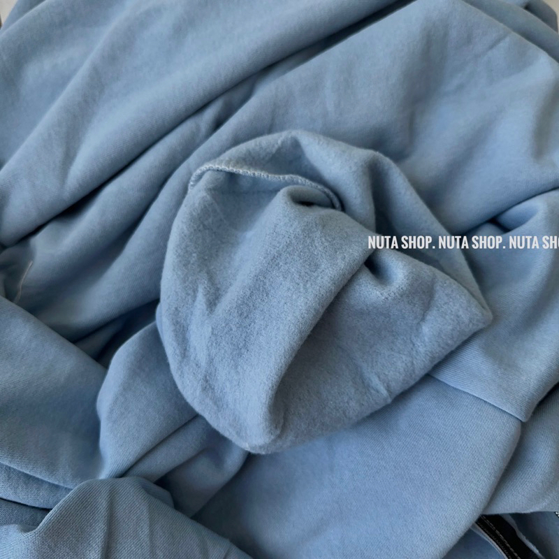 KHOÁC HOODIE BABY BLUE FREESIZE