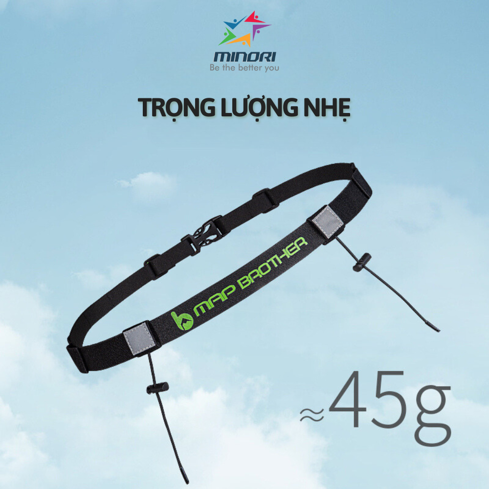 Dây Đai Đeo BIB Loại Tốt Cài Được Gel Năng Lượng Thể Thao Chạy Bộ Chạy Trail Map Brother M3020