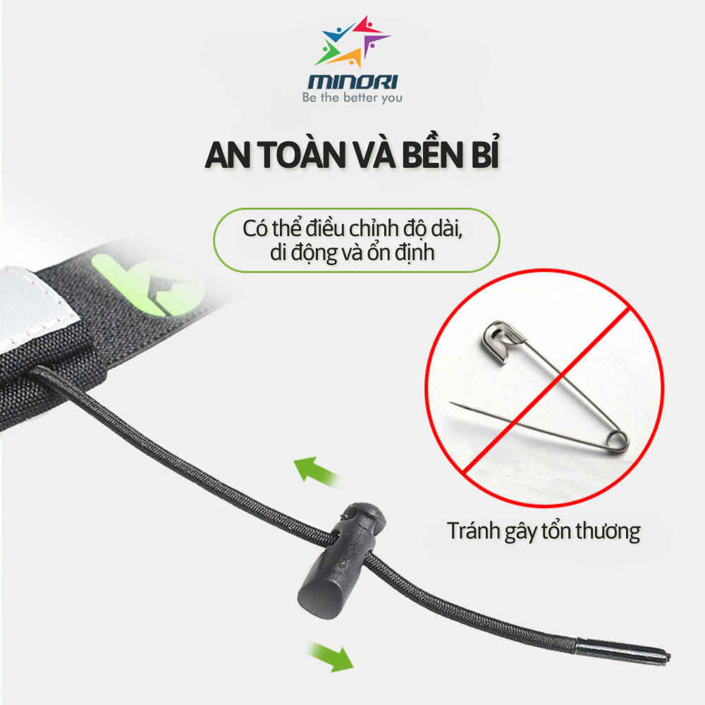 Dây Đai Đeo BIB Loại Tốt Cài Được Gel Năng Lượng Thể Thao Chạy Bộ Chạy Trail Map Brother M3020