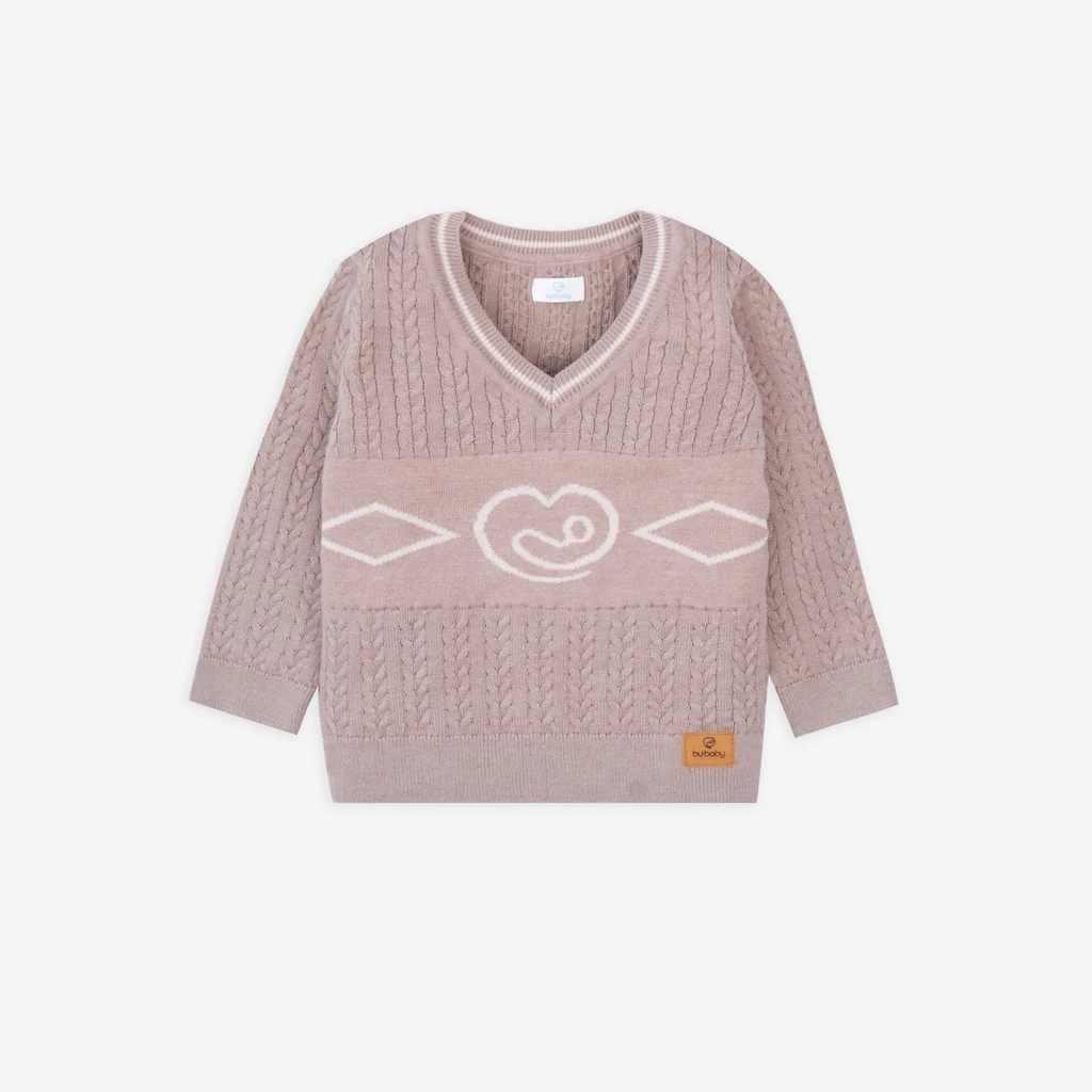 Áo len cổ tim – BU Baby