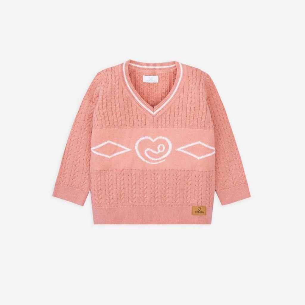 Áo len cổ tim – BU Baby