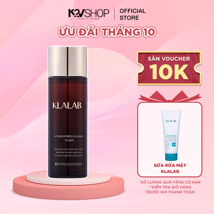 Nước hoa hồng KLALAB My Skin Pore & Calming Toner 120ml - K2V Shop