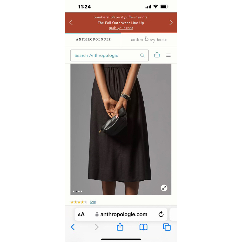 Đầm linen anthropologie dư xịn