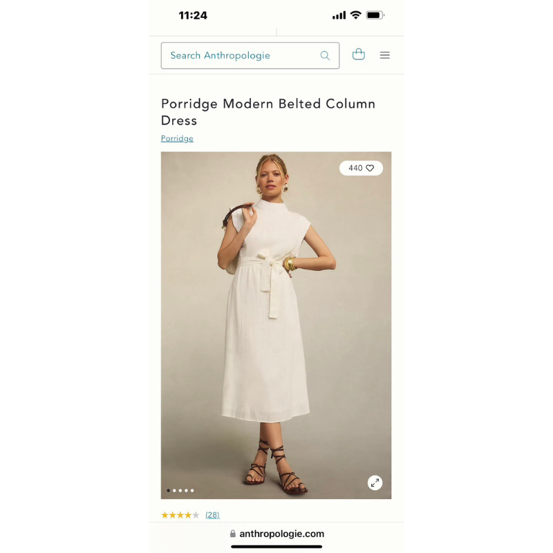 Đầm linen anthropologie dư xịn