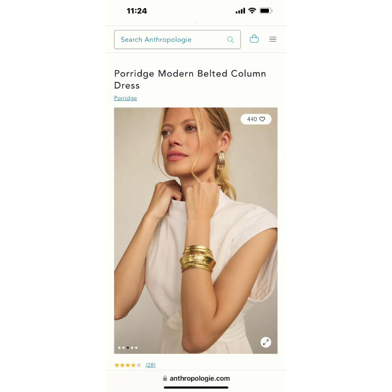 Đầm linen anthropologie dư xịn