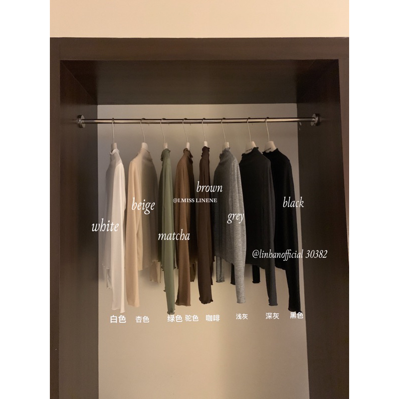 Áo thun viền sóng I MISS LINENE 30382 // Hàng có sẵn🇰🇷