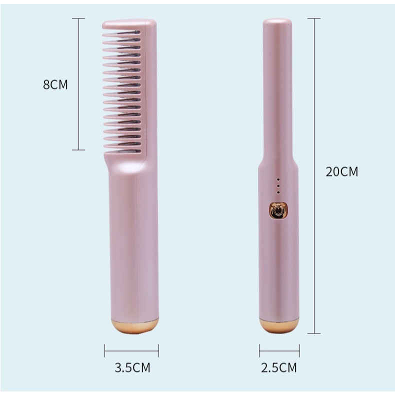 Lược Điện Chải Thẳng Tóc Không Dây Thông Minh Đa Năng S.NY 08