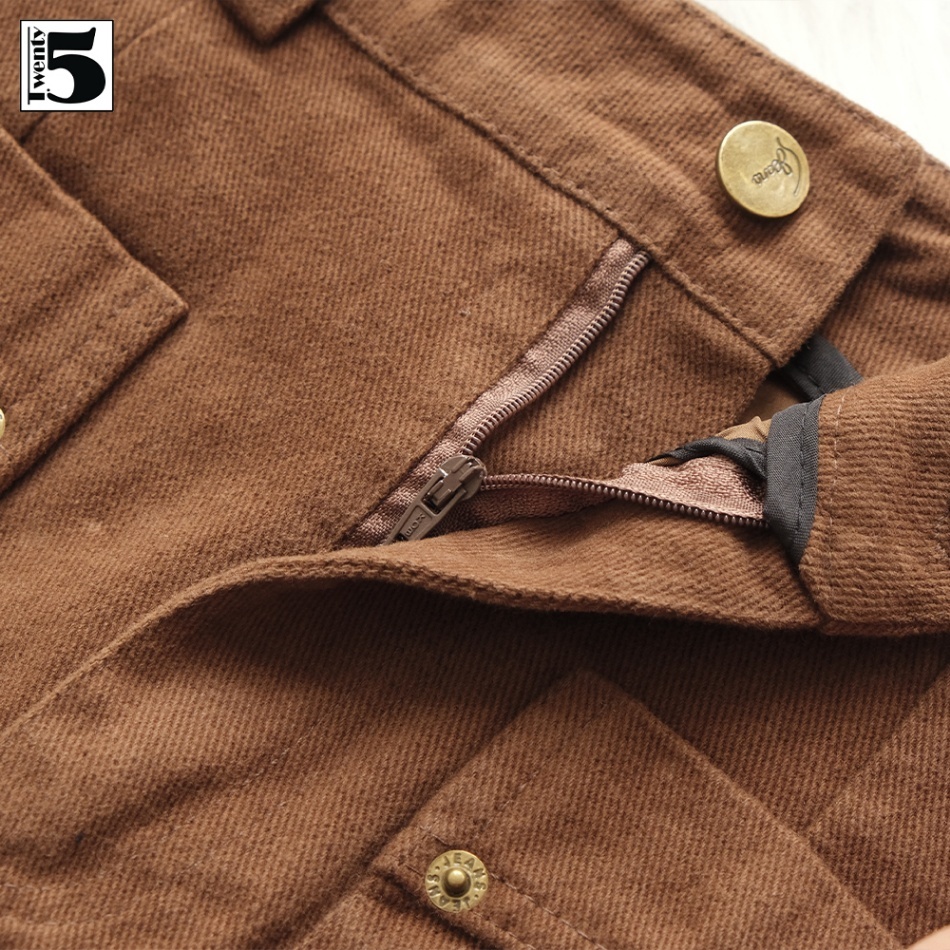 Chân váy kaki chữ A, 2 túi trước nắp chéo Twenty.Five 5099