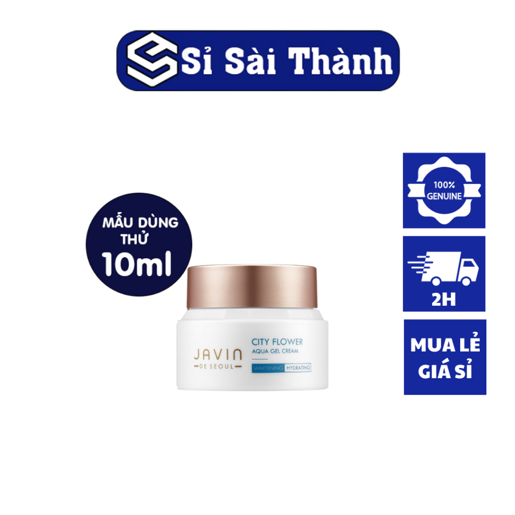 Kem Dưỡng Ẩm Ban Đêm, Dưỡng Trắng Da Hàn Quốc Javin De Seoul City Flower Aqua Gel Cream 10ml
