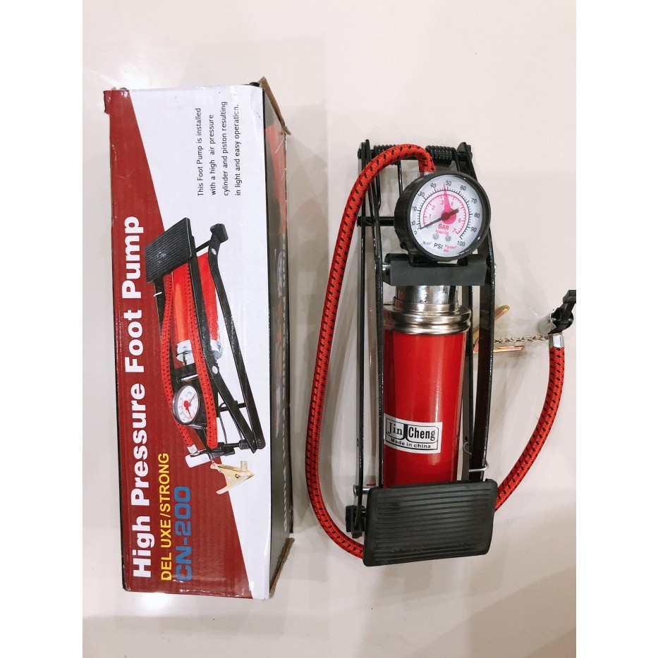 Bơm Hơi Đạp Chân AYUMO - Bơm Đạp Chân Mini Đa Năng 1 Piston - Tiện Lợi Dễ Dàng Sử Dụng