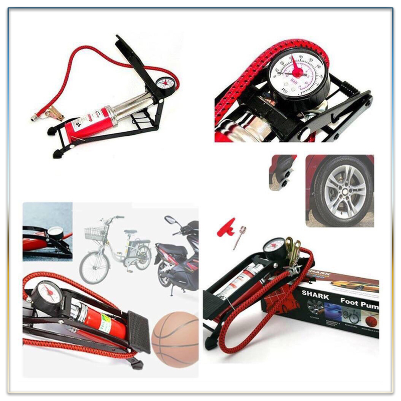 Bơm Hơi Đạp Chân AYUMO - Bơm Đạp Chân Mini Đa Năng 1 Piston - Tiện Lợi Dễ Dàng Sử Dụng