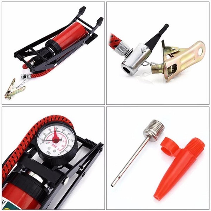 Bơm Hơi Đạp Chân AYUMO - Bơm Đạp Chân Mini Đa Năng 1 Piston - Tiện Lợi Dễ Dàng Sử Dụng