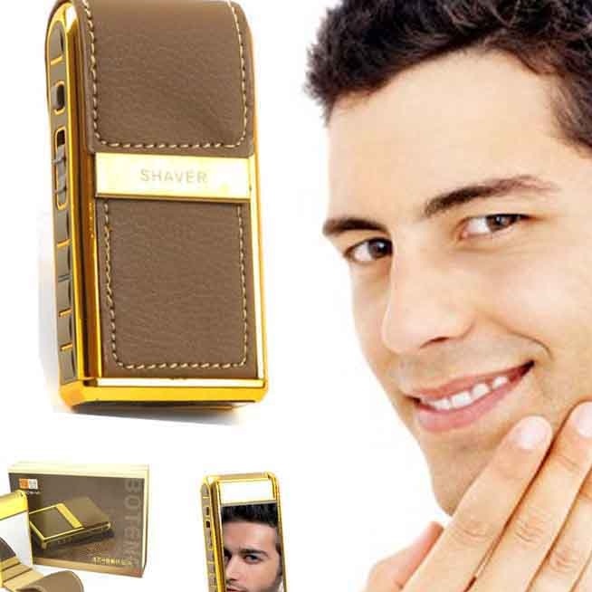 Máy Cạo Râu AYUMO Cao Cấp - Thiết Kế Mạ Vàng Hình Quả Táo - Bảo Hành 6 Tháng
