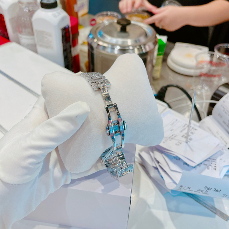 Đồng hồ nữ Scottie 33mm tiểu thư mặt đá sang trọng Mai Luxury Watch SC 9106