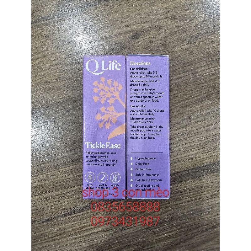 Q tickle ease và Q snot drops