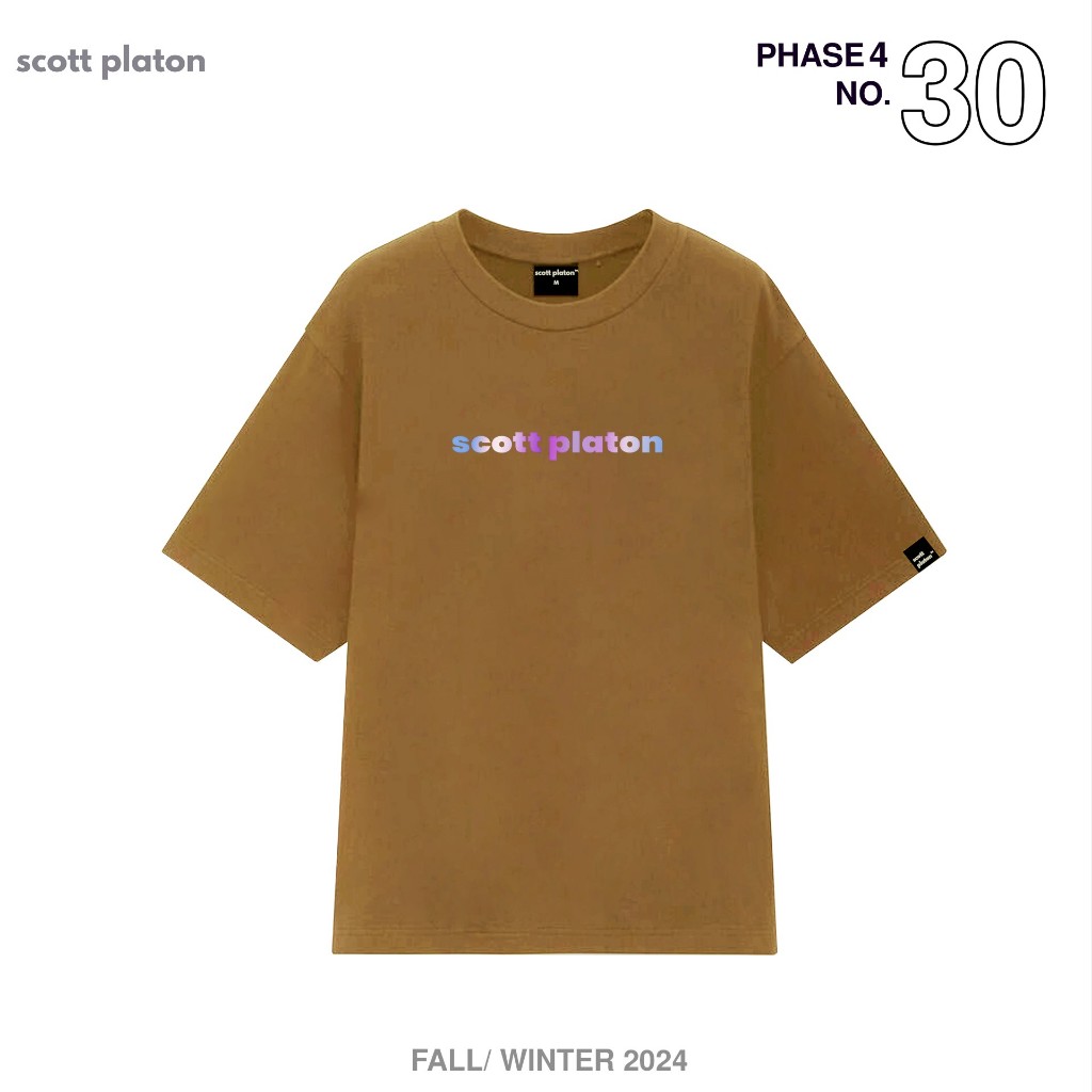 Scott Platon Áo thun Gradient Logo - Chất liệu cotton dày dặn đứng form