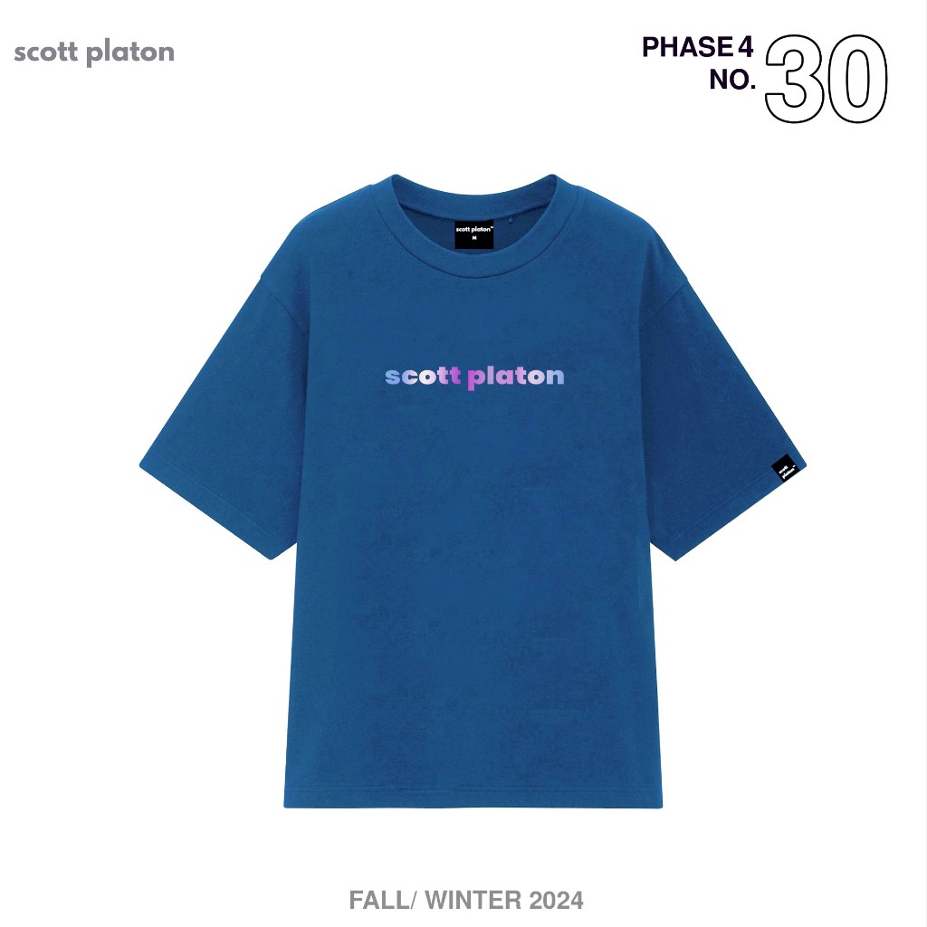 Scott Platon Áo thun Gradient Logo - Chất liệu cotton dày dặn đứng form