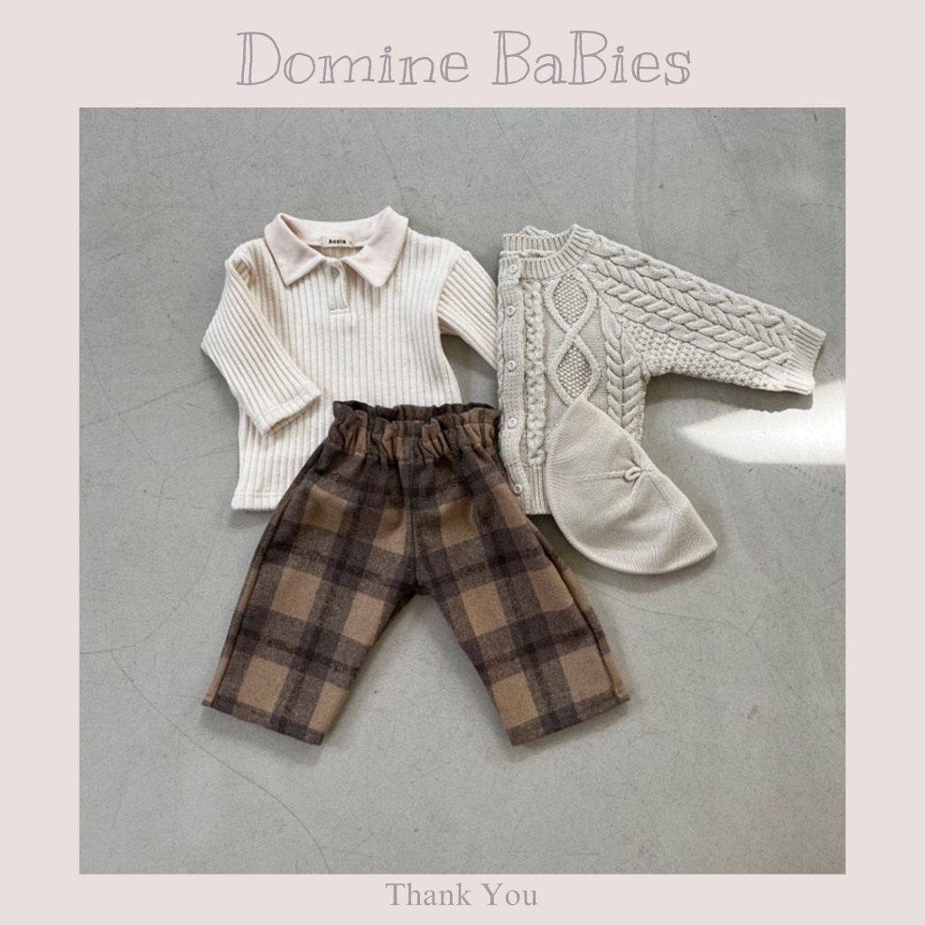 Áo len cho bé trai bé gái cổ polo phong cách Hàn Quốc baby dễ phối đồ 7-16kg