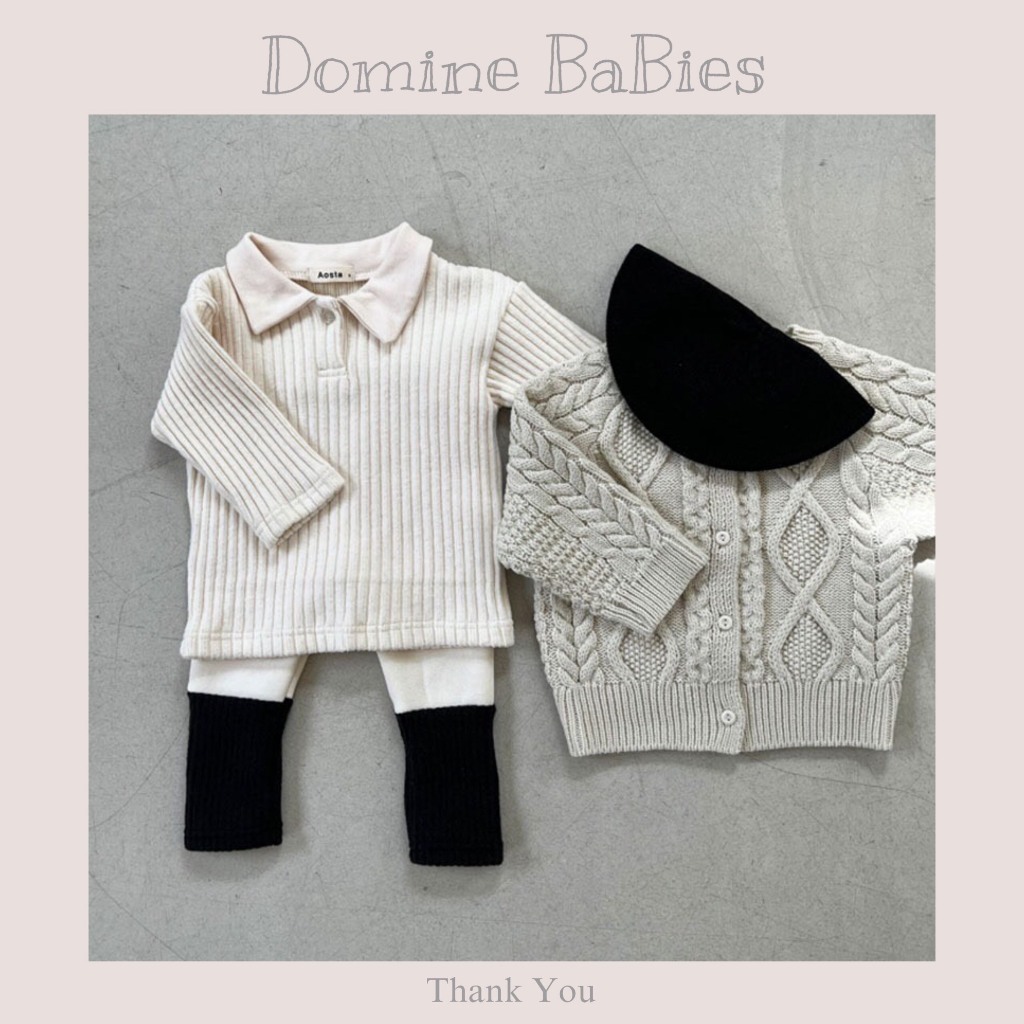 Áo len cho bé trai bé gái cổ polo phong cách Hàn Quốc baby dễ phối đồ 7-16kg