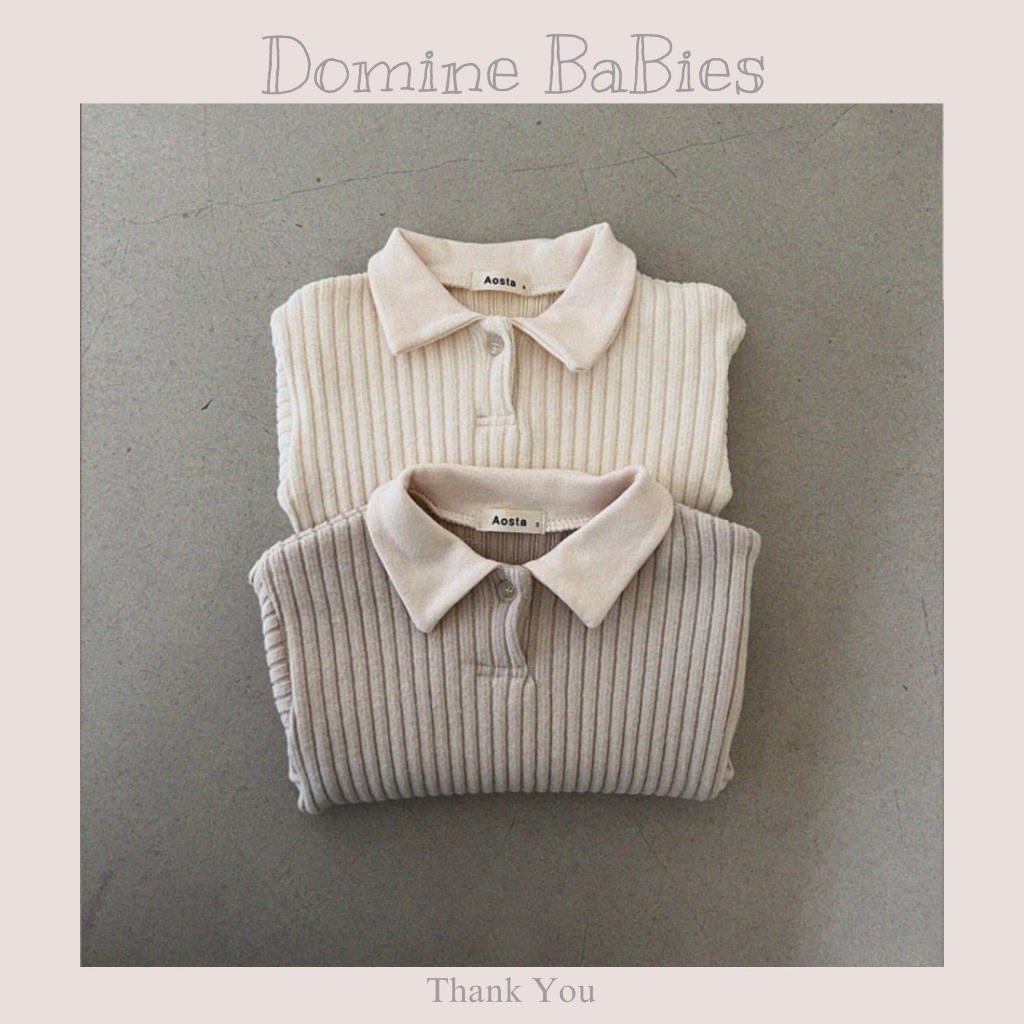 Áo len cho bé trai bé gái cổ polo phong cách Hàn Quốc baby dễ phối đồ 7-16kg