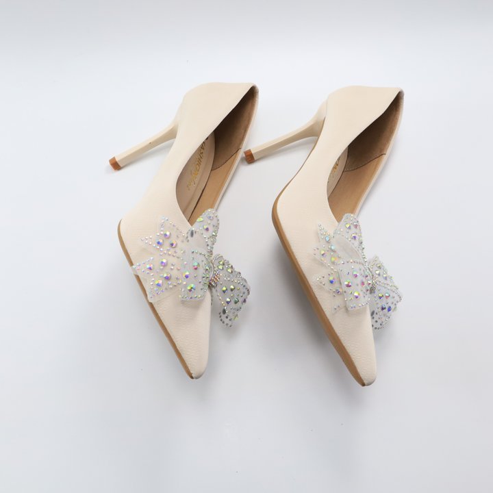 Giày Cao Gót  Da Nhung Lì, Chính Hãng 2Tfashion Feet, Mũi Nhọn , Gót Nhọn 9 Phân Giúp Đôi Chân Thon, Dài Hơn- HCG0014