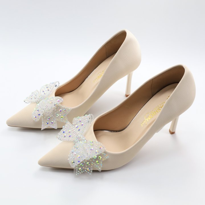 Giày Cao Gót  Da Nhung Lì, Chính Hãng 2Tfashion Feet, Mũi Nhọn , Gót Nhọn 9 Phân Giúp Đôi Chân Thon, Dài Hơn- HCG0014