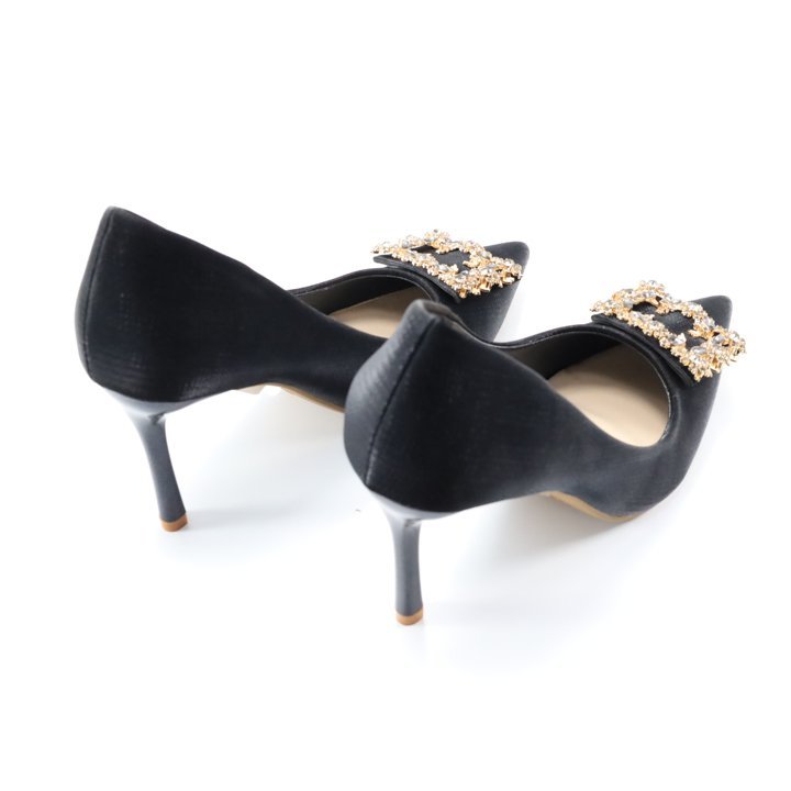 Giày Cao Gót  Da Nhung Lì, Chính Hãng 2Tfashion Feet, Mũi Nhọn , Gót Nhọn 9 Phân Giúp Đôi Chân Thon, Dài Hơn- HCG0016