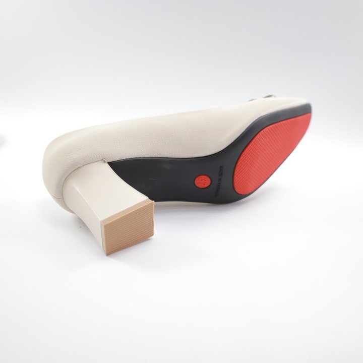 Giày Cao Gót Da Nhung Lì Gắn Mác Chính Hãng 2Tfashion Feet, Mũi Vuông Sang Trọng,Thanh Lịch,Gót 5 Phân- HCG0018N