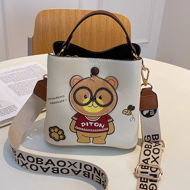 Túi Xách Đeo Chéo Túi Xách Chính Hãng Piton Bear S8113