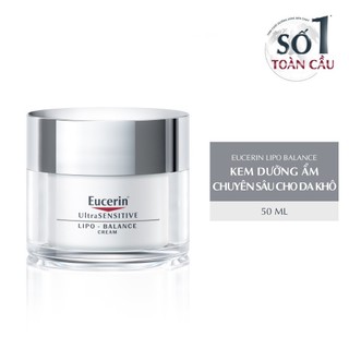 [DA KHÔ] EUCERIN KEM DƯỠNG ẨM CHUYÊN SÂU CHO DA KHÔ 50ML - LIPO BALANCE 50ML