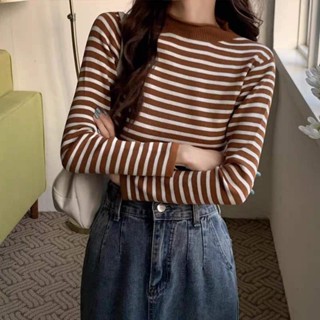 áo len kẻ cổ 3 phân chất len tăm siêu ấm