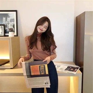 áo len kẻ cổ 3 phân chất len tăm siêu ấm