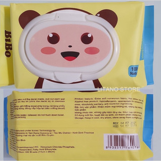 Giấy ướt không mùi  Bibo