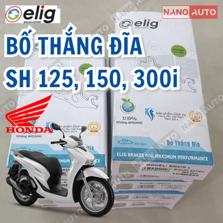Bố thắng đĩa, phanh đĩa ELIG dành cho xe SH 125, SH 150, SH 300i (H009, H008)