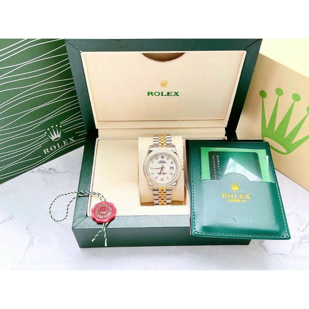 ĐỒNG HỒ Nam ROLEX DATEJUST whit N Dây Demi- size41mm- máy automatic nhật- chống nước - BẢO HÀNH 24 THÁNGGG
