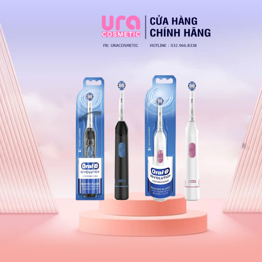 Bàn chải đánh răng dùng Pin Oral-B Revolution Battery Toothbrush with Brush Head
