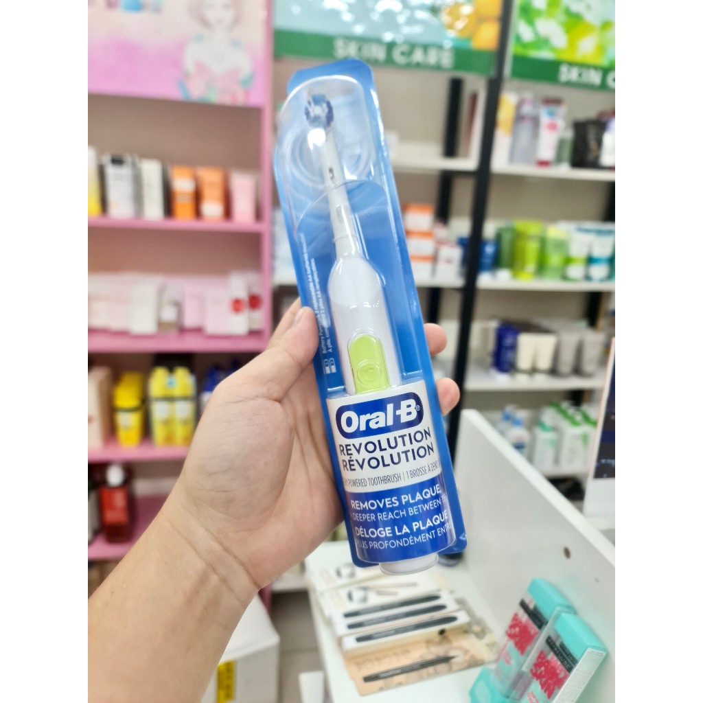 Bàn chải đánh răng dùng Pin Oral-B Revolution Battery Toothbrush with Brush Head