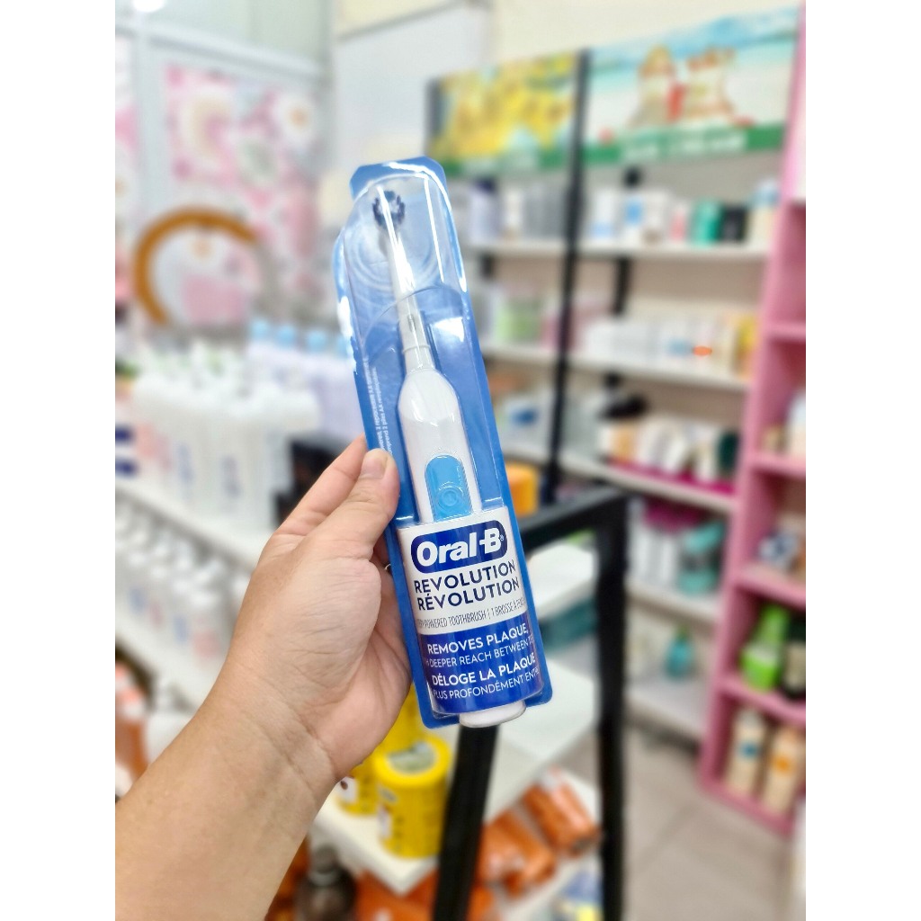 Bàn chải đánh răng dùng Pin Oral-B Revolution Battery Toothbrush with Brush Head